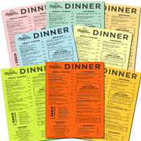 Colored Stock Menus