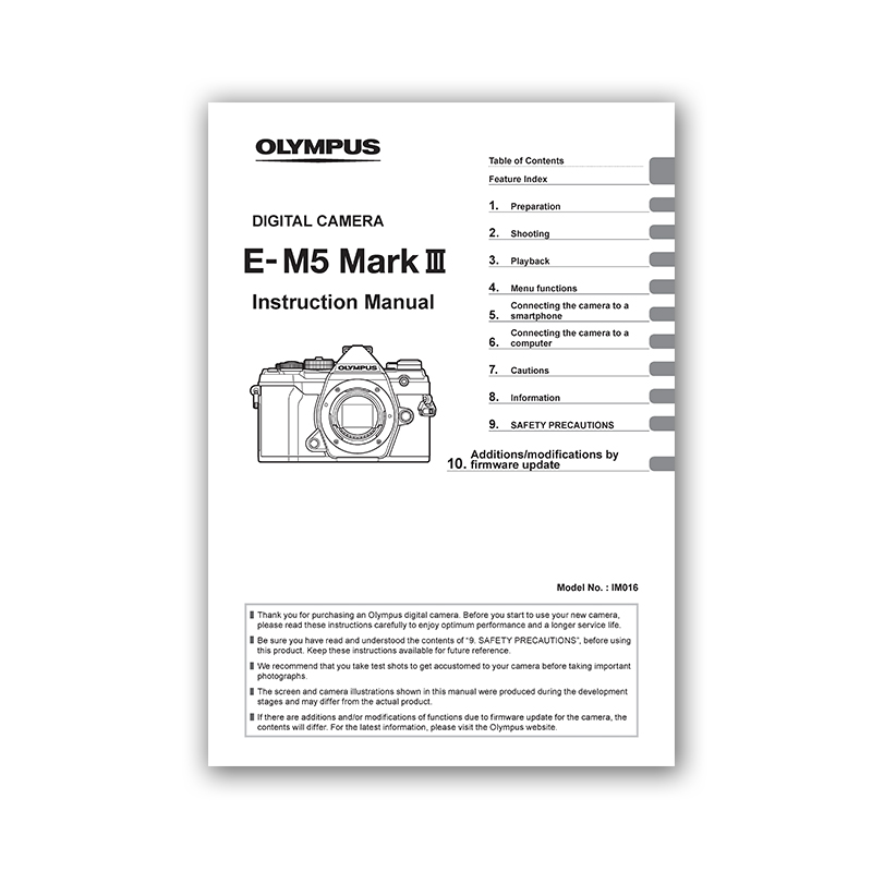 OMD Camera Manuals