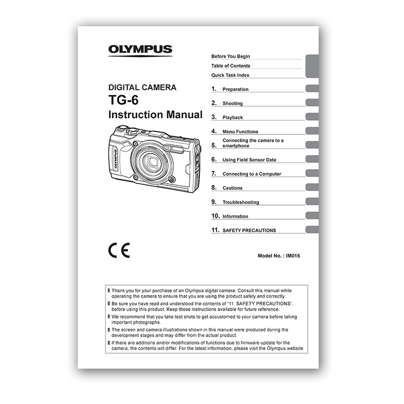 Tough Camera Manuals