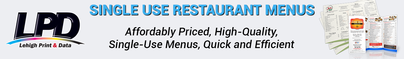 Single Use menus